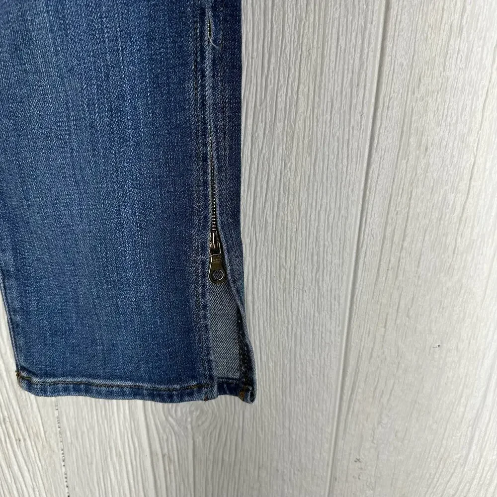 FRAME Denim Le Boy Picadilly Zip Ankle Cropped Jeans Size 26